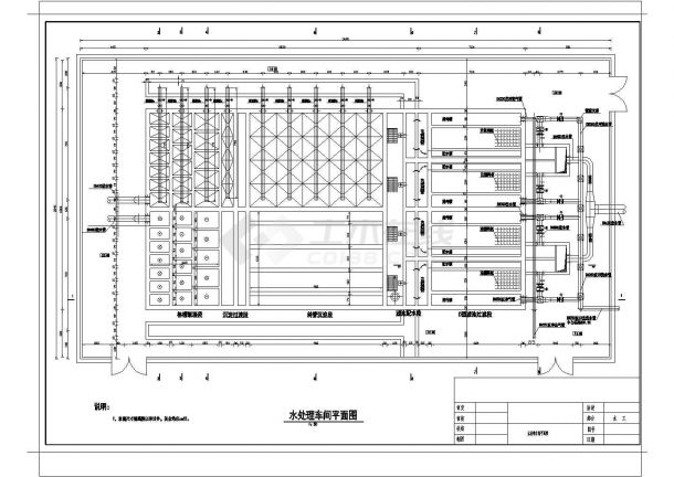 [新疆]工业园水厂给排水CAD设计完整全套工艺图-图二