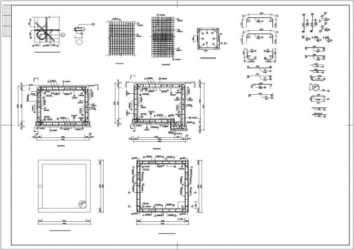 【最新】某污水调节池结构设计CAD图纸_图1