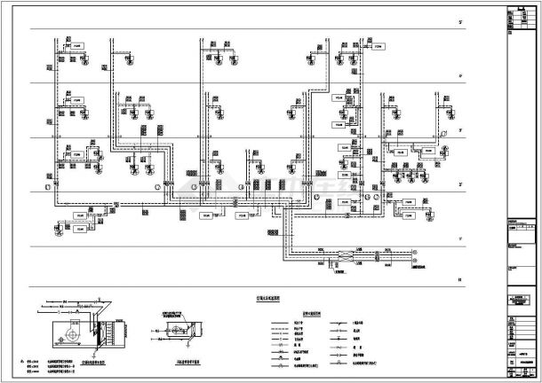 江苏省张家港市某大型购物广场暖通空调设计全套施工设计CAD图纸-图一