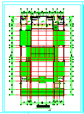 某地区四合院建筑cad施工设计图-图二