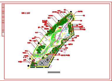 上海某会所屋顶景观绿化平面图（方格网定位图 景观绿化竖向设计图 ）