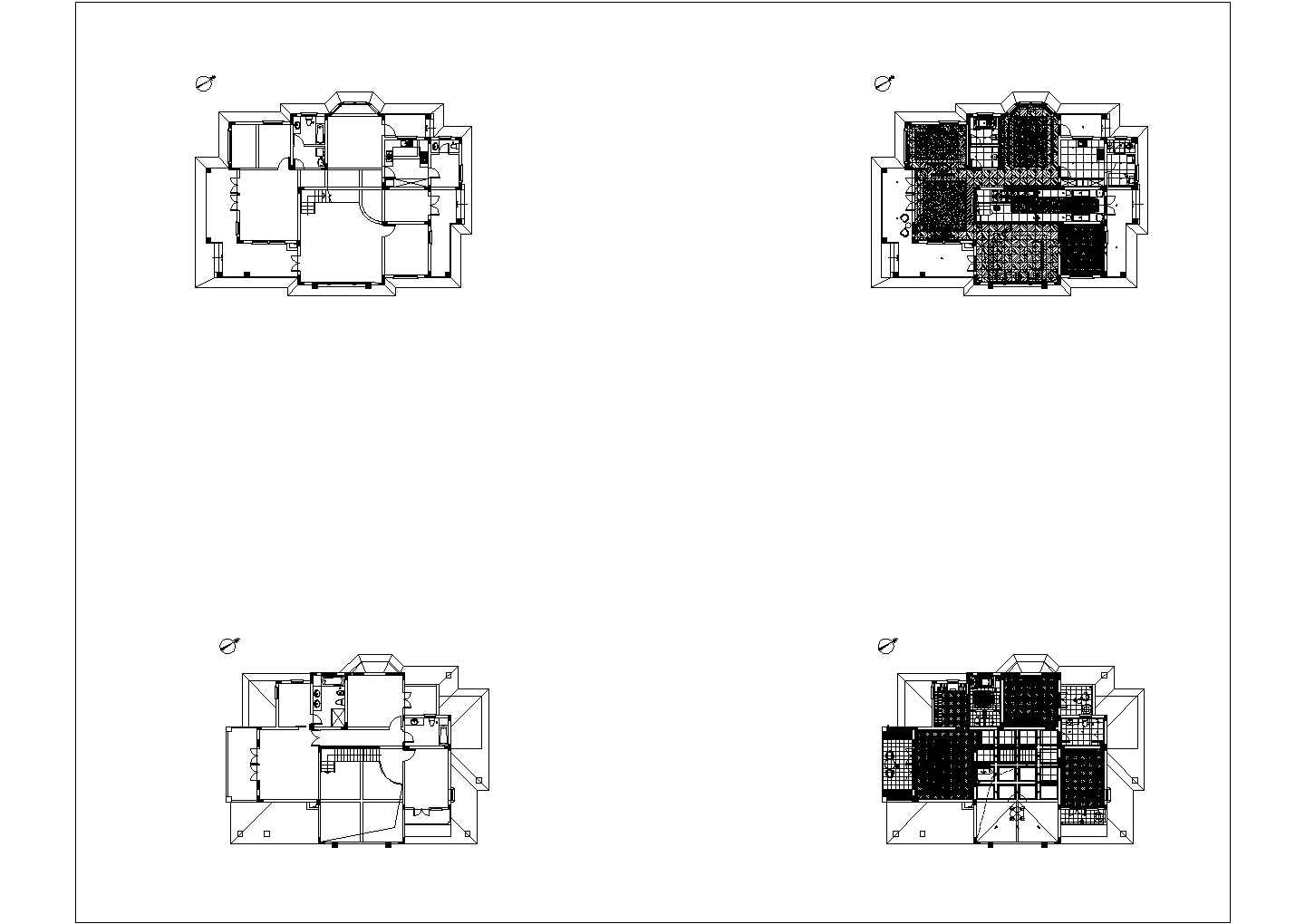 某凤凰城别墅CAD详细节点完整平面图