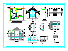 二层乡村别墅建筑cad设计施工图纸（含设计说明）-图一