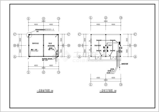 某门诊楼电气CAD节点剖面构造设计图全套-图一