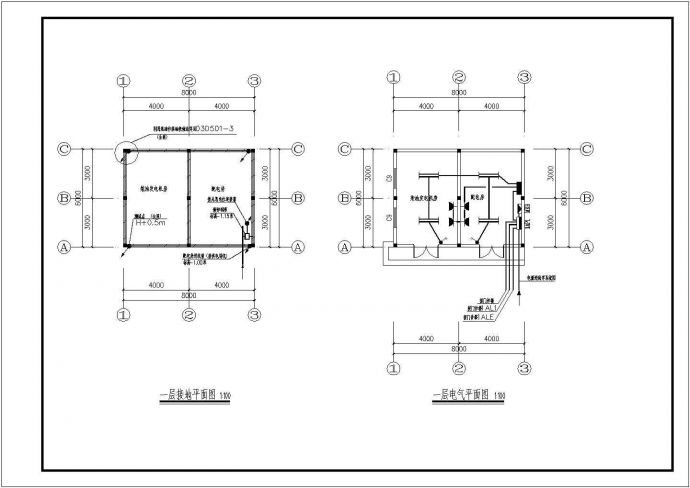 某门诊楼电气CAD节点剖面构造设计图全套_图1
