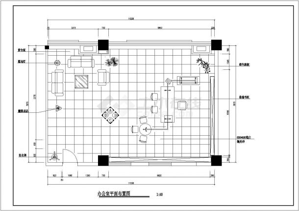 A full set of CAD drawings for office decoration design of a company - Figure 1