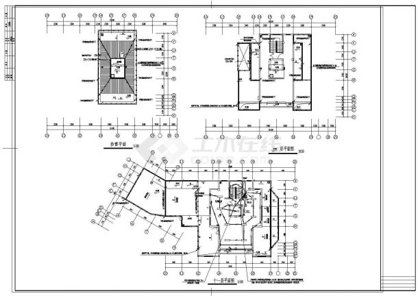 某住宅楼CAD完整详细节点设计施工图-图一