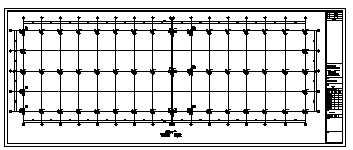 某单层矩形结构成品车间结构施工cad图_成品车间施工-图二