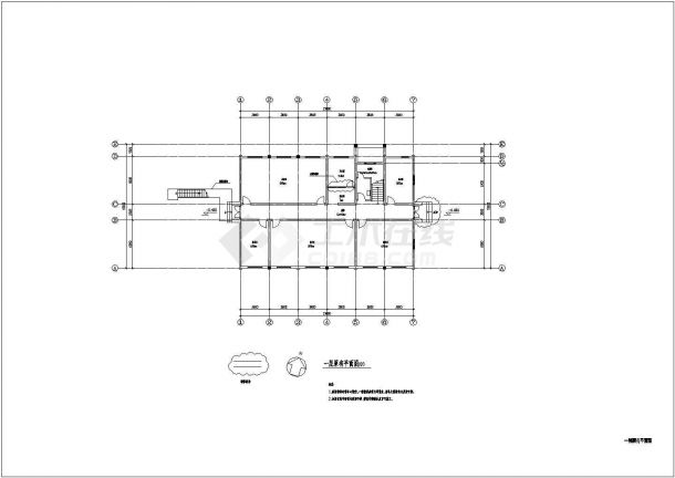 某学校实验楼建筑设计CAD图-图二
