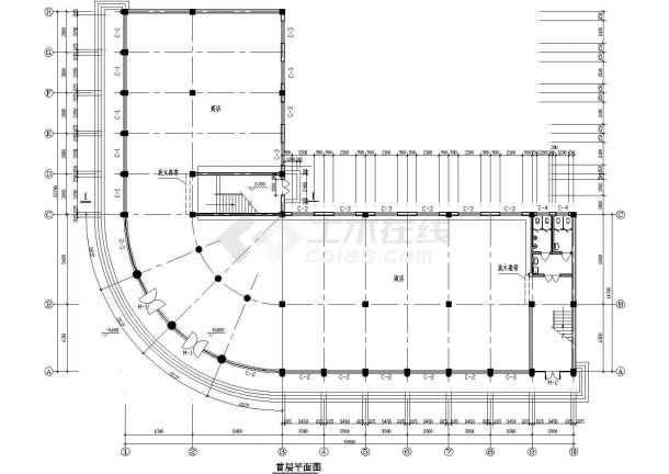 某小型综合楼结构设计全套CAD图-图二
