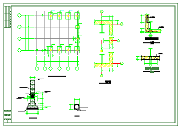 某50T重钢结构车间cad结构设计施工图纸_图1