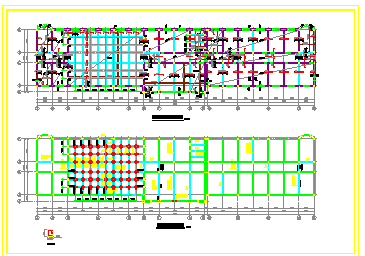 保德底部框架办公楼结构CAD设计施工图纸-图一