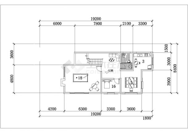 241平米2层框混结构单体乡村别墅平立面设计CAD图纸（含地下室）-图一