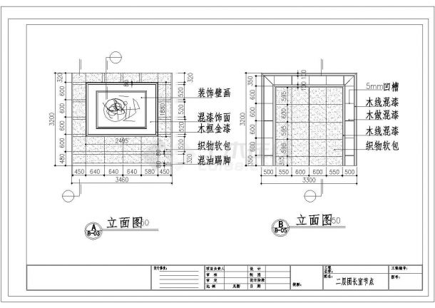 某北京五星级宾馆部分施工图餐厅CAD设计完整节点-图一
