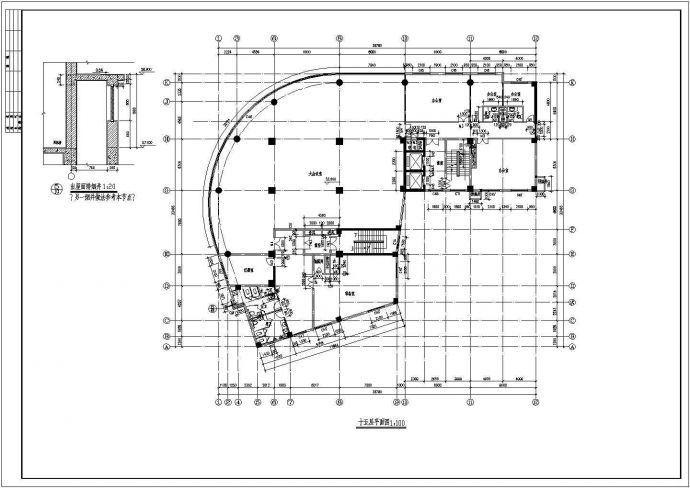 旅馆设计_大型高层旅馆设计施工CAD图_图1