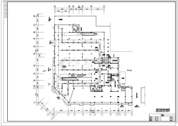 某地大型超市中央空调设计cad平面施工图-图二