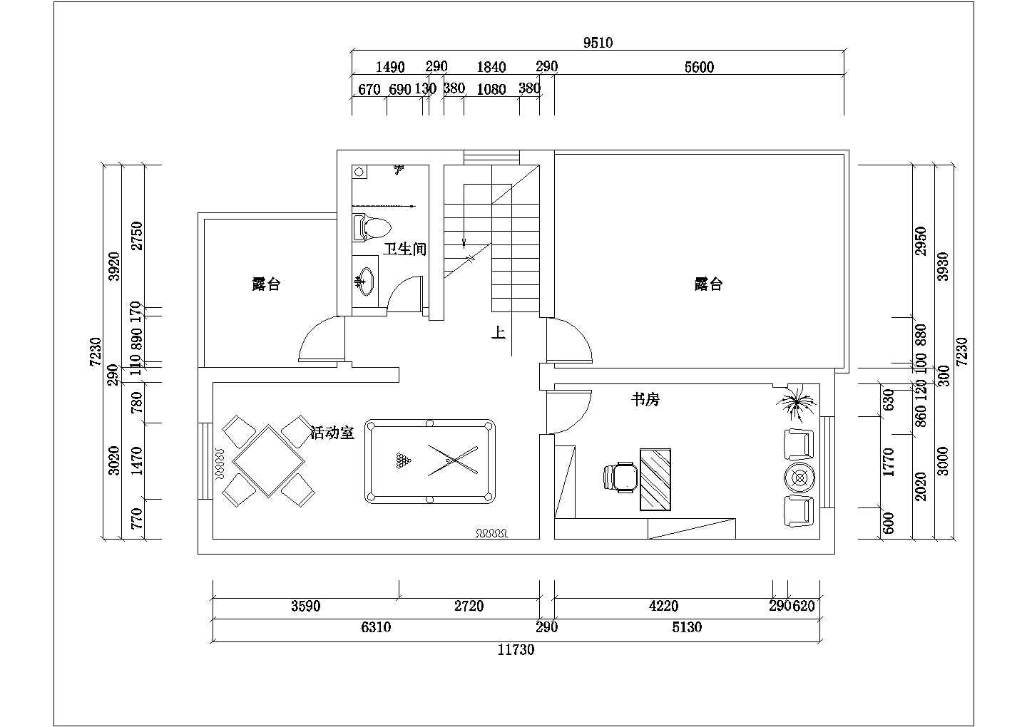 无锡市某村镇220平米3层砖混结构农村自建房平面设计CAD图纸