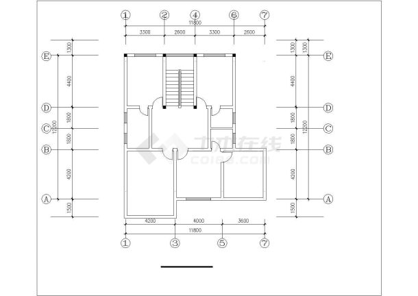 南昌市某村镇385平米3层独立乡村别墅平面设计CAD图纸-图一