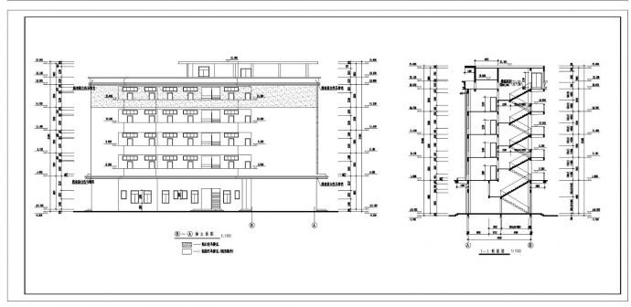 某工业园区职工宿舍建筑全套施工设计CAD图_图1