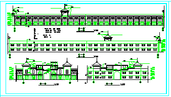 某二层商业楼门面房全套建筑CAD设计施工图_图1