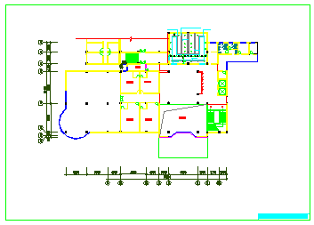  Cad construction drawing for interior space decoration design of a hotel - Figure 1