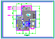 南郊房产复式房室内装修CAD设计施工图-图一
