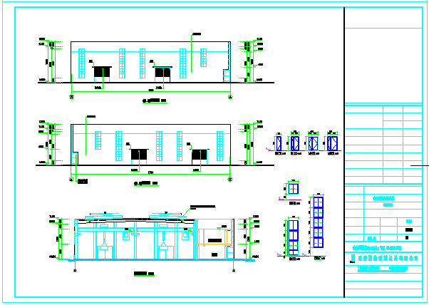 某钢结构建筑物流中心建筑CAD施工设计图纸_图1
