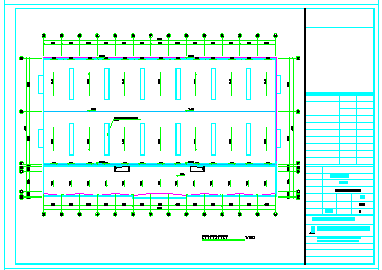 某钢结构建筑物流中心建筑CAD施工设计图纸-图二
