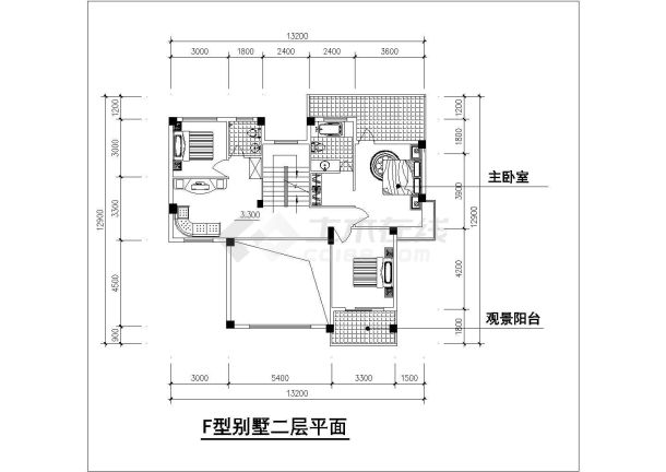 徐州市南安村290平米3层混合结构单体乡村别墅平立剖面设计CAD图纸-图一