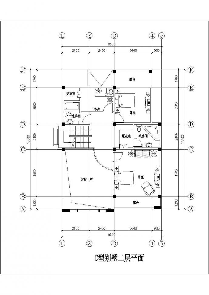 攀枝花市某村镇379平米3层砖混结构独栋别墅平立面设计CAD图纸_图1