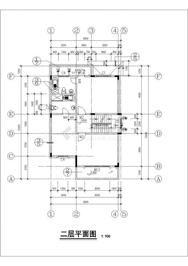 许昌市某乡村261平米3层混合结构独栋别墅建筑设计CAD图纸-图一