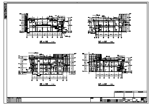 博物馆设计_某城市三层博物馆全套建筑施工cad图(带效果图)-图二