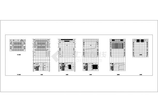 某威海市职业中等专业学校综合楼CAD构造节点平面-图一