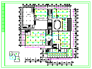 某国际庄市图书馆全套空调cad设计方案图-图二