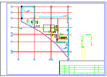 某商业中心中水处理工程cad设计施工图纸-图二