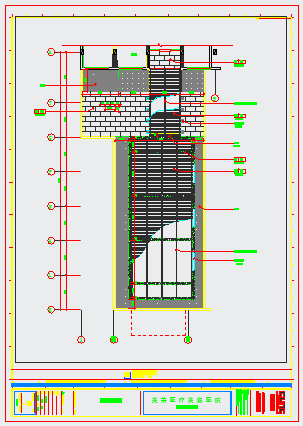 某美容医院施工5层屋顶花园CAD完整构造图纸_图1