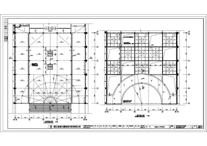 某扬州医院CAD构造详细设计建筑施工图大雨蓬_图1