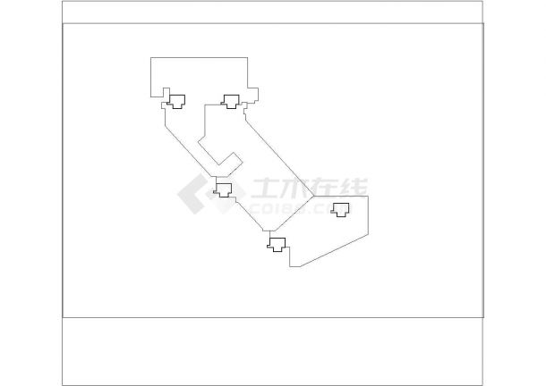 [贵阳]一梯四户住宅设计施工图纸CAD-图一