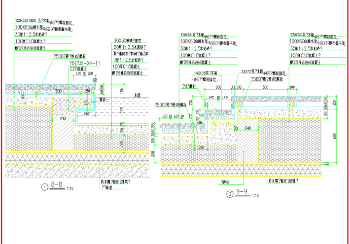 某空中花园CAD完整设计工程全套木栈道_图1