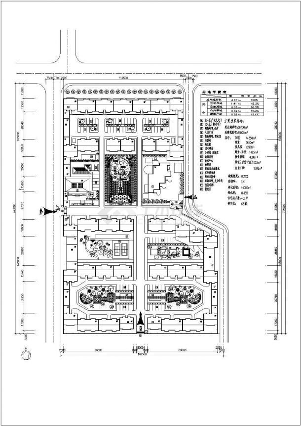 豪华居住区规划设计CAD图-图一