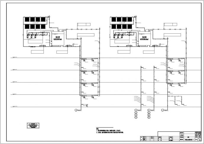 成都市某中学新建食堂内部全套食堂水系统设计CAD图纸_图1