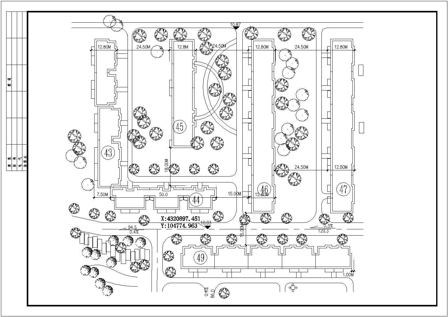 文华苑小区规划CAD设计图