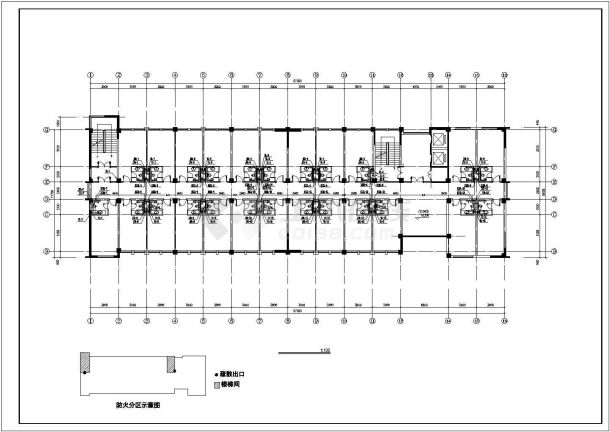 合肥市某小区1.3万平米11层框架结构住宅楼全套给排水设计CAD图纸-图一