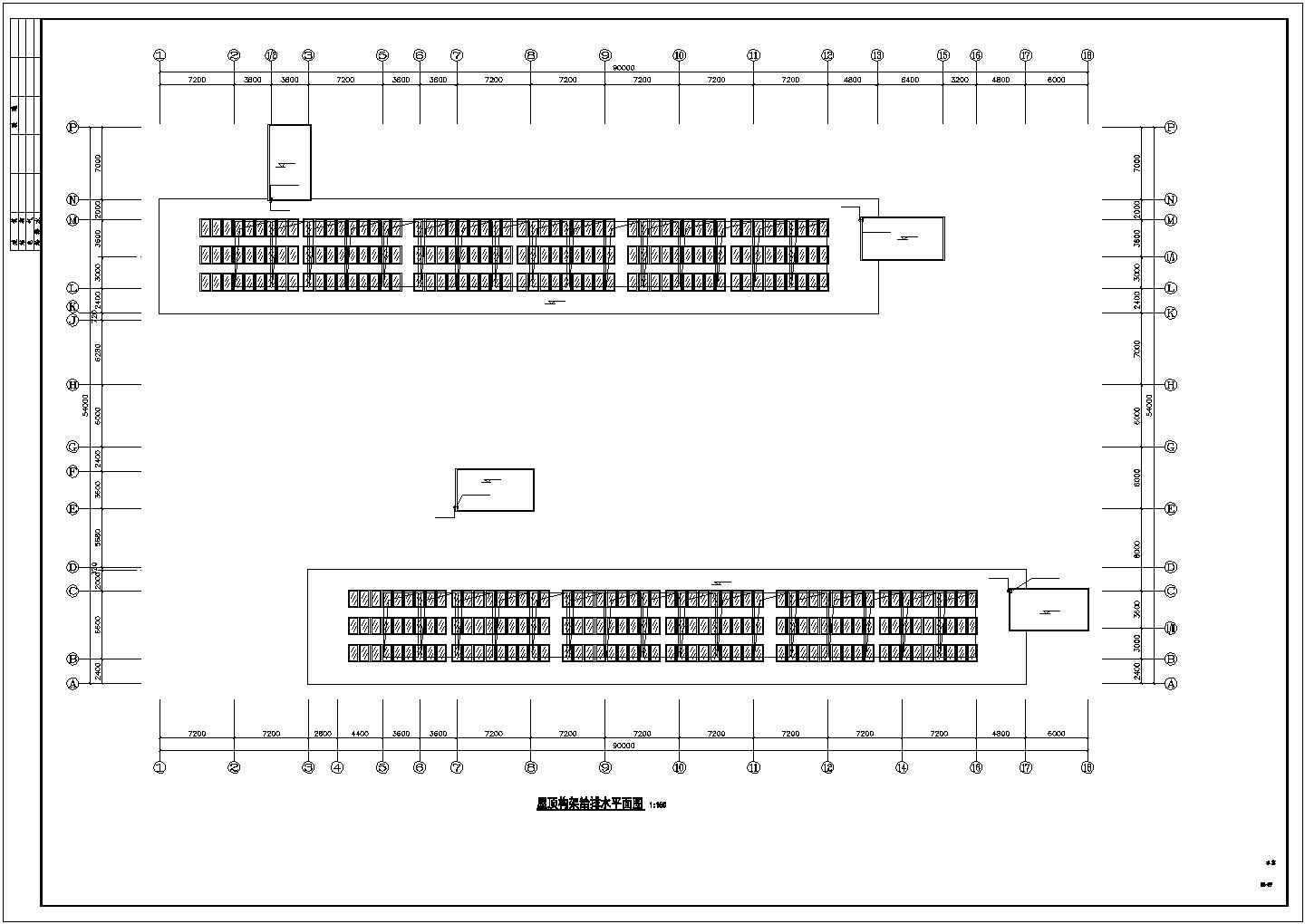 8400平米5层框架结构学生公寓楼全套平面给排水设计CAD图纸