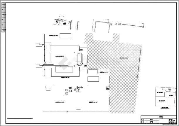 烟台市某商城5200平米地下停车库平面给排水设计CAD图纸-图一