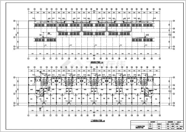 泉州市某工厂6层框架结构职工宿舍楼给排水采暖系统设计CAD图纸-图一