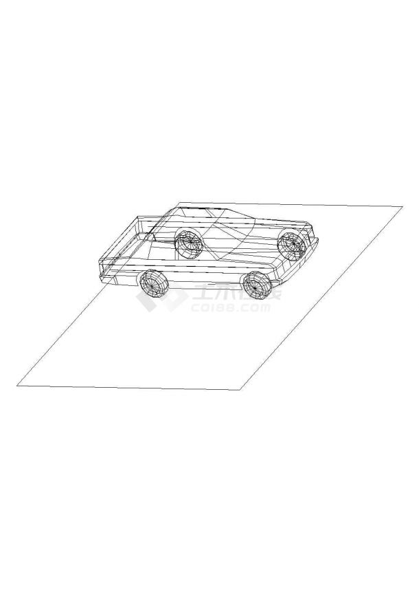 某汽车三维模型CAD节点详细构造设计-图一