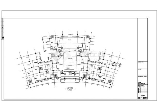 某地区区治文化馆建筑设计图纸-图二