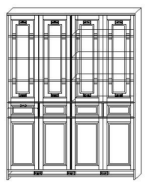 常见的酒柜设计cad图(含42套设计，立面图)-图二