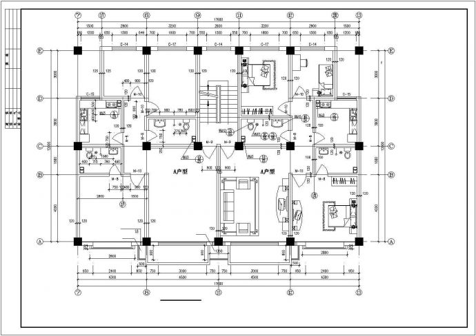 某地大型底商住宅楼建筑设计方案图纸_图1